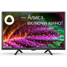 Телевизор StarWind SW-LED24SG304 Яндекс.ТВ Slim Design черный HD 60Hz DVB-T DVB-T2 DVB-C DVB-S DVB-S2 USB WiFi SmartTV
