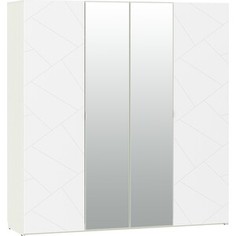Шкаф комбинированный Сильва НМ 011.45 Summit меренга (ПВХ) белый текстурный Silva
