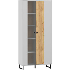 Шкаф комбинированный Сильва НМ 014.57 Бруно Серый Камень/Дуб Крафт Золотой Silva