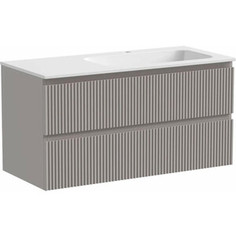 Тумба с раковиной Sancos Snob R 100х45 правая, Doha Soft (SNR100RSM, CN7015)