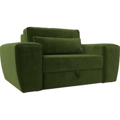 Лига Диванов Кресло Лига-008 микровельвет зеленый