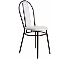 Стул для кафе Экспресс офис Венский MD 55 Д Искусственная кожа белая глянец