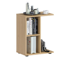 Стол журнальный СТОЛПЛИТ, Альфа СБ-3331, с 2-мя полками, дуб, 29*58*47 см