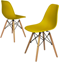 Комплект стульев 2 шт. RIDBERG DSW EAMES, yellow