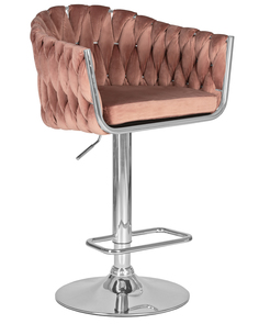 Барный стул Империя стульев MARCEL LM-9692 powder pink (MJ9-32), хром/пудрово-розовый
