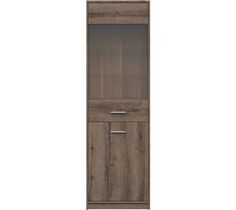 Шкаф с витриной МебельГолд Непо REG1D1W