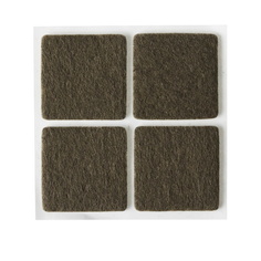 Stayer Накладки "COMFORT" на мебельные ножки, самоклеящиеся, фетровые- 25*25 мм, 4 шт