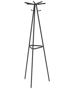 Вешалка напольная Мебелик Галилео 217 черный