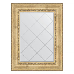 Зеркало с гравировкой в раме 73x95см Evoform BY 4127 состаренное серебро с орнаментом