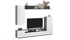 Стенка Империал «Нео», Антрацит/Белый бриллиант Imperial