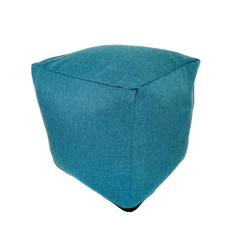 Кресло-мешок Пуфик кубик Kreslo-Puff Montreal 57 Голубой Рогожка