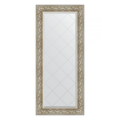 Зеркало с гравировкой в раме 70x160см Evoform BY 4166 барокко серебро