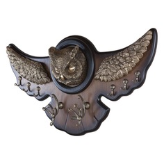 Вешалка настенная Bubo Орех Бронза No Brand