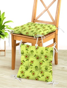 Комплект подушек на стул с тафтингом квадратных 40х40 (2 шт.) "Crazy Getup" рис 16587-1