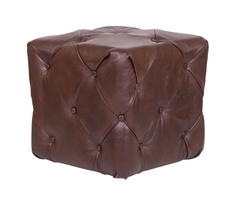 Пуф Amrit brown leather Mak Interior