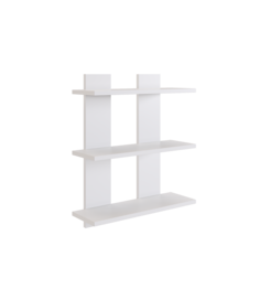 Полка "Денвер" настенная книжная для детской для кухни, Белая Mebelitto