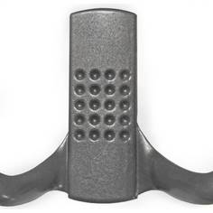 Крючок-вешалка со скрытым креплением Трибатрон КВС-2 алюминиевый металлик 4354