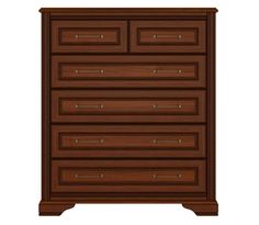 Комод Black Red White Стилиус B169-KOM6S (Орех донской)