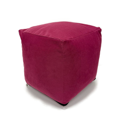 Кресло-мешок Пуфик кубик Kreslo-Puff Camaro 84 Розовый Велюр