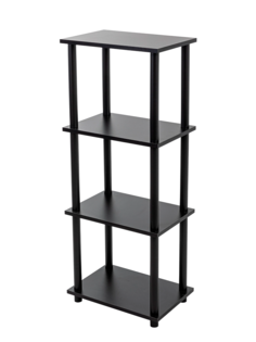 Этажерка деревянная ЛДСП GASTRORAG 1110/4, черный, 4 полки, 45х30х112.5