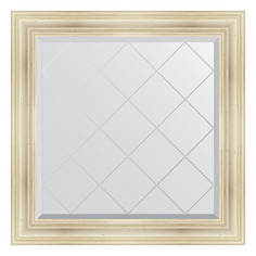 Зеркало с гравировкой в раме 89x89см Evoform BY 4332 травленое серебро