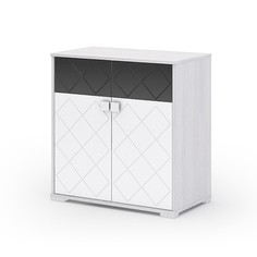 Комод, DомA, Сальма, 483047, Дуб анкор светлый/Белый глянец, 83,8х46х87,2