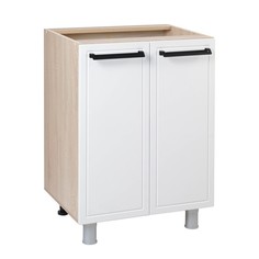 Шкаф наполный 2-х ств. Квадро 600х470х826 Дуб сонома/Нубук Милк No Brand