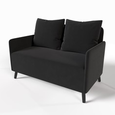 Диван, SALON TRON, Будапешт чёрный, 130х75х85