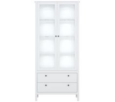 Шкаф Black Red White Хельга REG2W2S с подсветкой белый