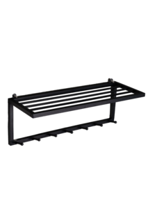 вешалка настенная Playwoods hanger shelf black черный