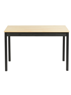 Стол кухонный 100*60 KETT-UP ECO LERHAMN (ЛЕРХАМН) деревянный черный/натур