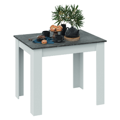 Стол обеденный нераскладной Мебель Трия, Промо Тип 1, белый, серый Triya