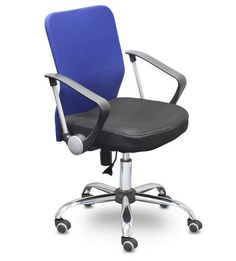 Кресло UP_EChair-203 PTW net ткань черная, сетка черная, хром No Brand