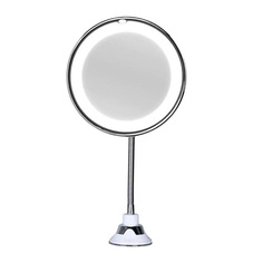Косметическое зеркало на вакуумной присоске и подсветкой My Fold Jin Ge Mirror Ripoma