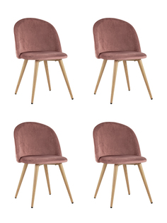 Комплект стульев 4 шт. Stool Group лион DC-69030A HLR-44 BOX, розовый