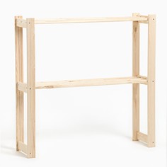 Стеллаж для рассады №2, 2 полки, 100x100x27,5 см No Brand
