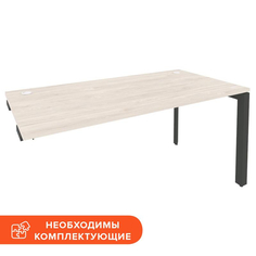 Стол ONIX-П к тумбе П на металлокаркасе O.MP-SPR-4.8 денвер св./антрацит No Brand