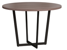 Стол обеденный Loftyhome Мальборк Раунд Шимо темный