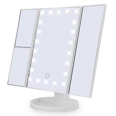 Косметическое зеркало baziator - Superstar Magnifying Mirror с 24 LED, белое