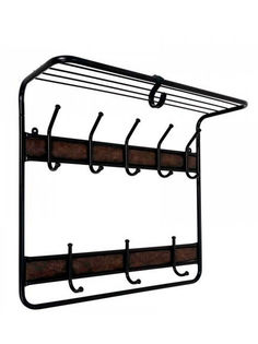 Вешалка настенная ЗМИ 2-х ярусная с полкой ВСП 22В