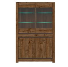 Шкаф Black Red White Када S404-REG2W2D с подсветкой