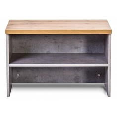 Обувница МФ Мелания Римини 2033, бетон чикаго/дуб ватан