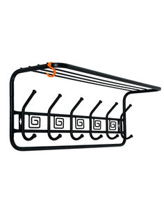 Вешалка настенная ЗМИ с полкой Ажур 80 ВСПА 203 черная