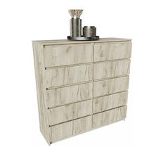 Комод 10 ящиков Норд №6 1200.10 дуб крафт серый Форес
