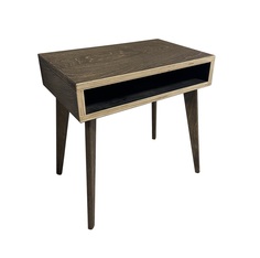 Тумба прикроватная WoodBrothers коричневая на четырех ножках