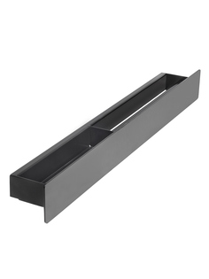 Полка с полотенцедержателем для ванной комнаты CASA, 710 мм, черная, правая Green Ween