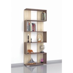 Стеллаж Ромео-1 700x250x1800 ясень шимо темный/дуб сонома No Brand