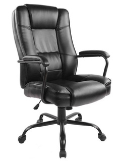 Кресло BN_Dp_EChair-584 TR рецикл.кожа черный, металл черный No Brand