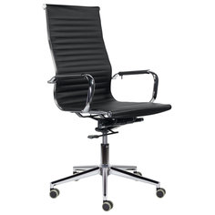 Кресло офисное BRABIX PREMIUM "Intense EX-531", экокожа, хром, черное, 532540 No Brand