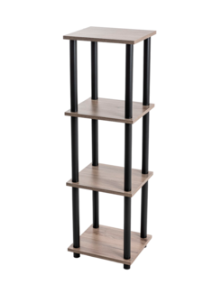 Этажерка деревянная ЛДСП GASTRORAG 1110/4, цвет серо-коричневый, 4 полки, 34х30х112.5